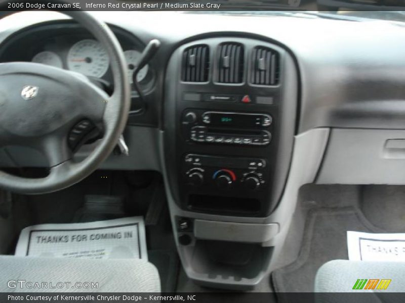 Inferno Red Crystal Pearl / Medium Slate Gray 2006 Dodge Caravan SE