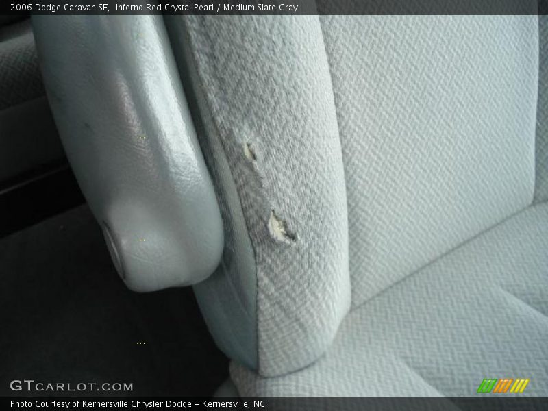 Inferno Red Crystal Pearl / Medium Slate Gray 2006 Dodge Caravan SE