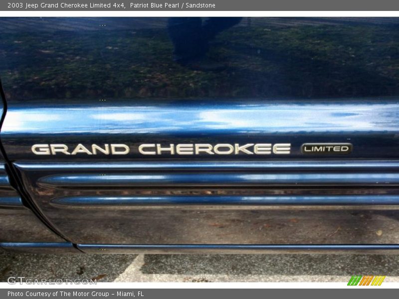 Patriot Blue Pearl / Sandstone 2003 Jeep Grand Cherokee Limited 4x4