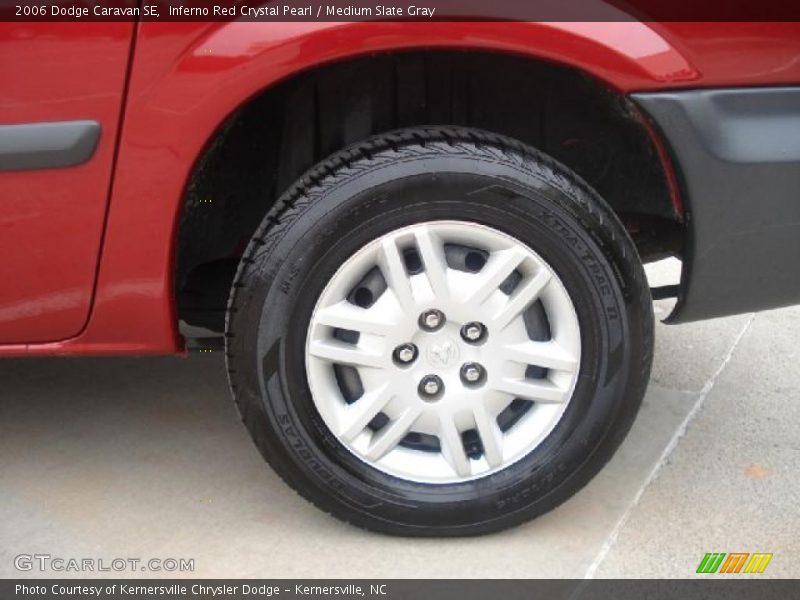 Inferno Red Crystal Pearl / Medium Slate Gray 2006 Dodge Caravan SE