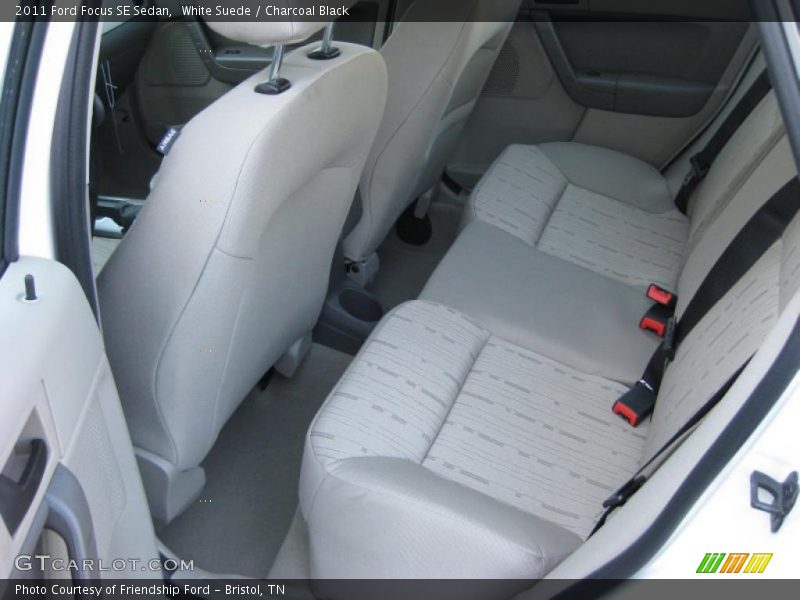 White Suede / Charcoal Black 2011 Ford Focus SE Sedan