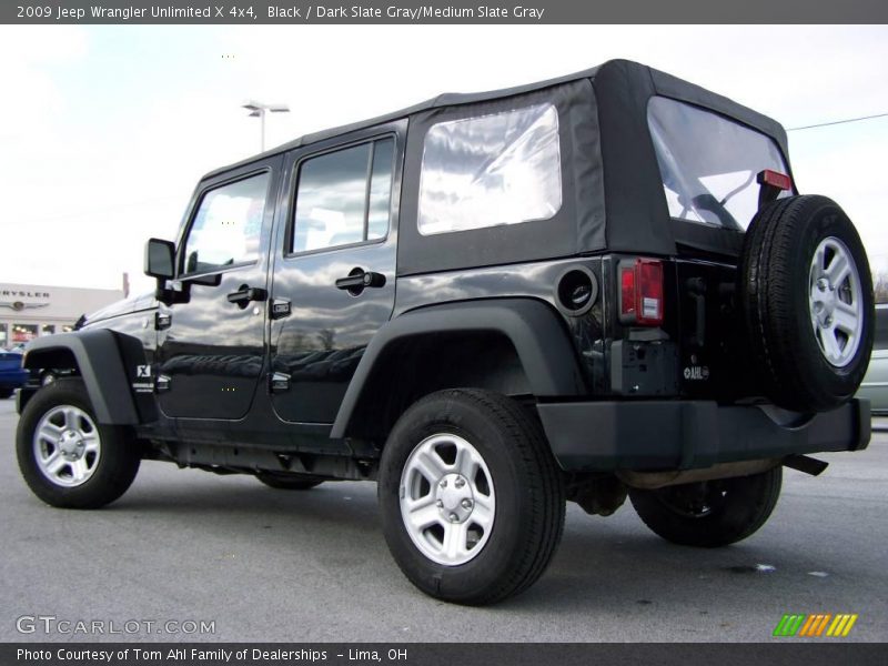 Black / Dark Slate Gray/Medium Slate Gray 2009 Jeep Wrangler Unlimited X 4x4