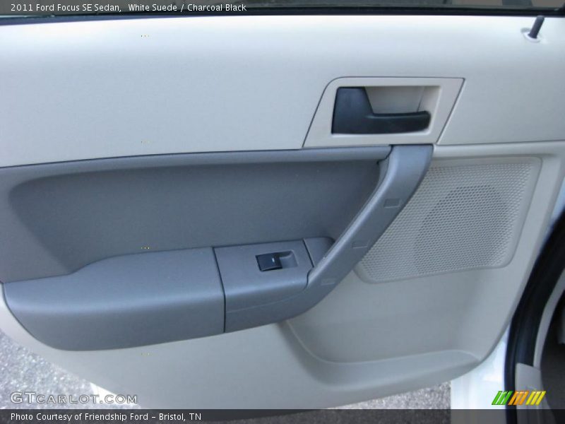 White Suede / Charcoal Black 2011 Ford Focus SE Sedan