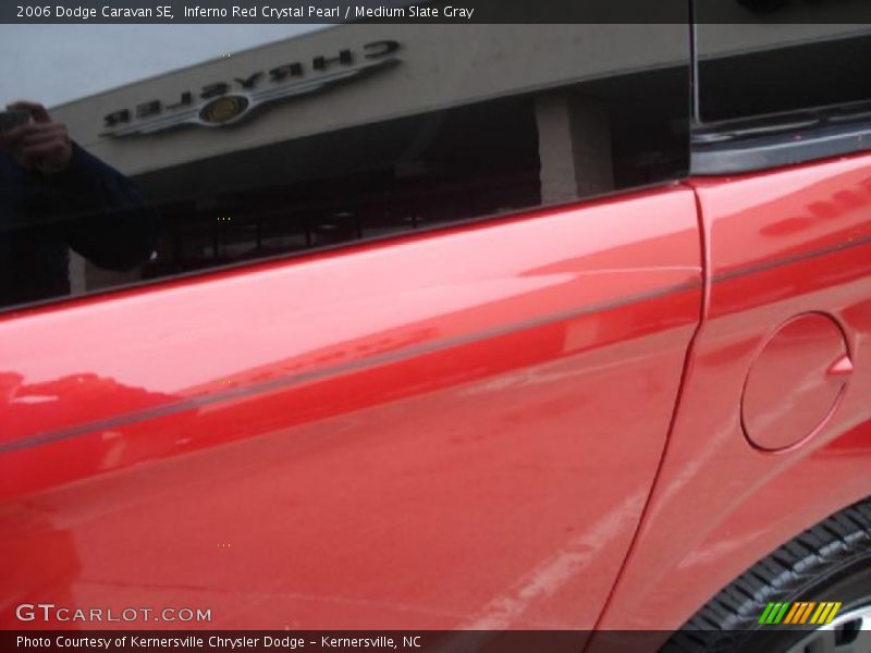 Inferno Red Crystal Pearl / Medium Slate Gray 2006 Dodge Caravan SE