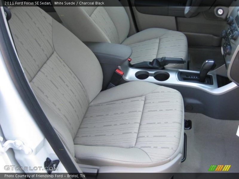 White Suede / Charcoal Black 2011 Ford Focus SE Sedan