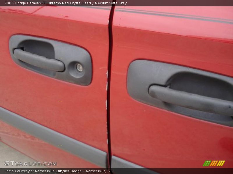 Inferno Red Crystal Pearl / Medium Slate Gray 2006 Dodge Caravan SE