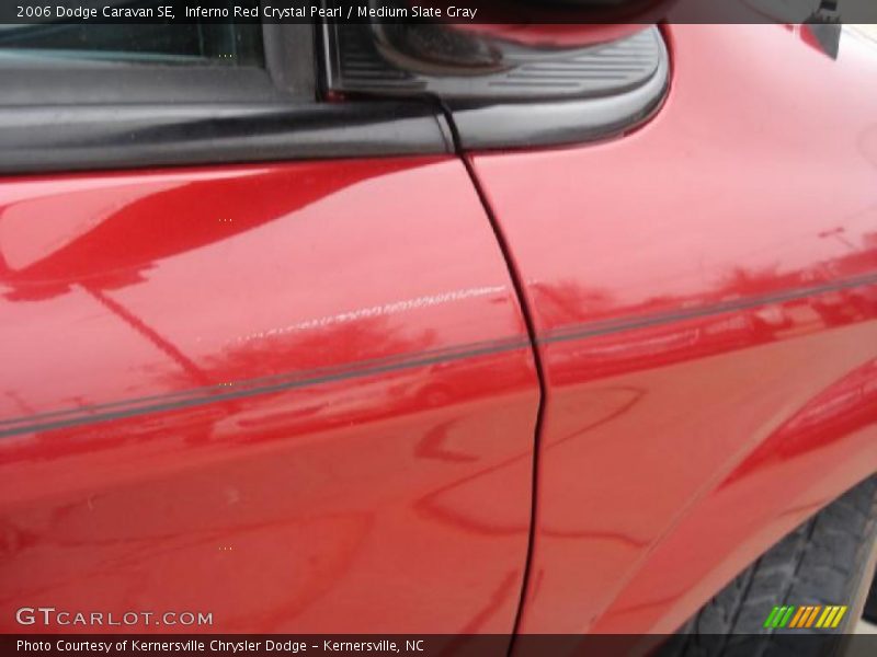 Inferno Red Crystal Pearl / Medium Slate Gray 2006 Dodge Caravan SE