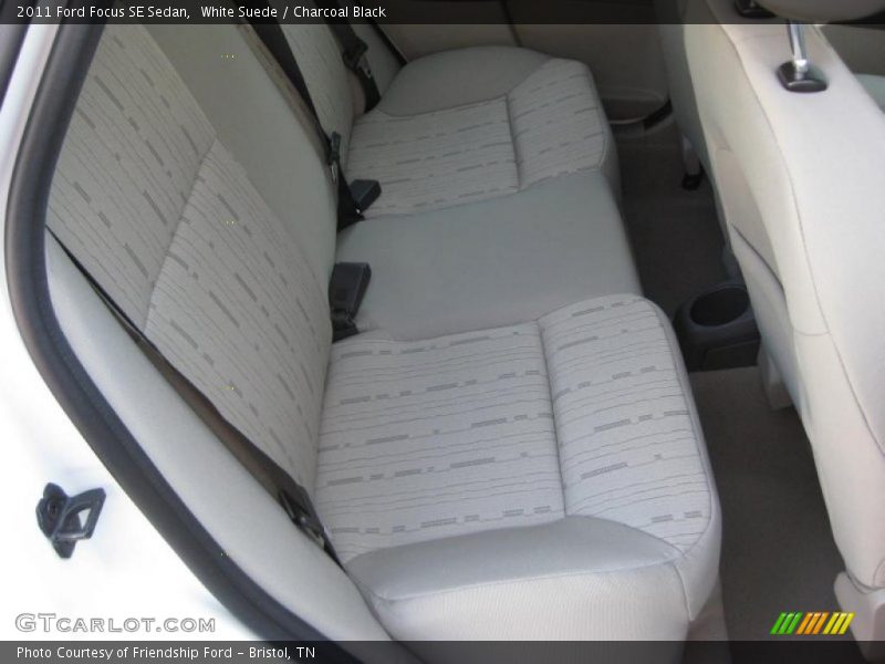 White Suede / Charcoal Black 2011 Ford Focus SE Sedan