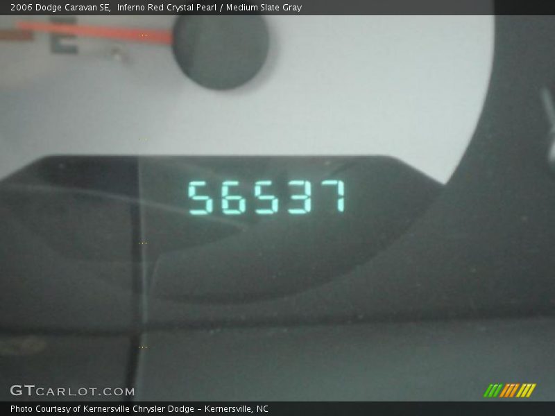 Inferno Red Crystal Pearl / Medium Slate Gray 2006 Dodge Caravan SE
