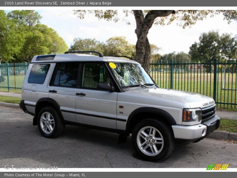 Zambezi Silver / Alpaca Beige 2003 Land Rover Discovery SE