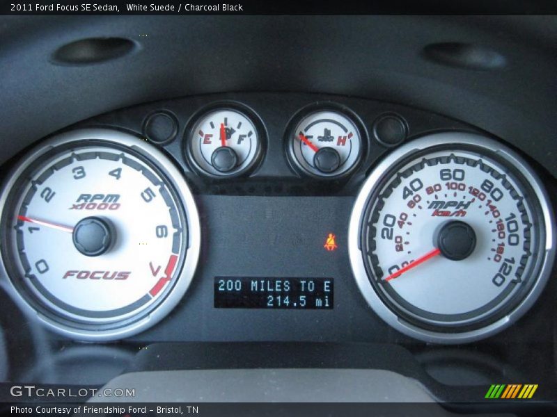 White Suede / Charcoal Black 2011 Ford Focus SE Sedan