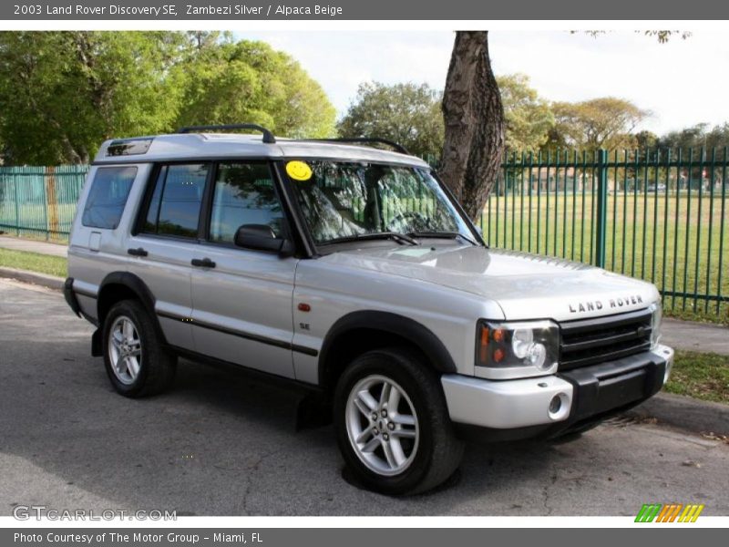 Zambezi Silver / Alpaca Beige 2003 Land Rover Discovery SE