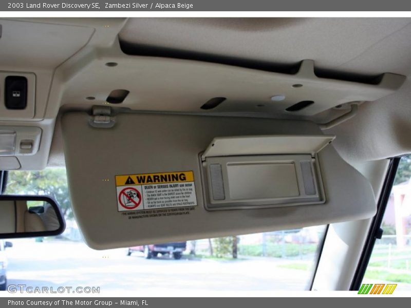 Zambezi Silver / Alpaca Beige 2003 Land Rover Discovery SE