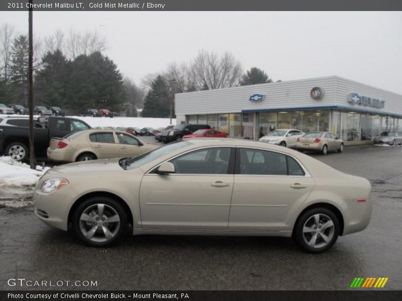 Gold Mist Metallic / Ebony 2011 Chevrolet Malibu LT
