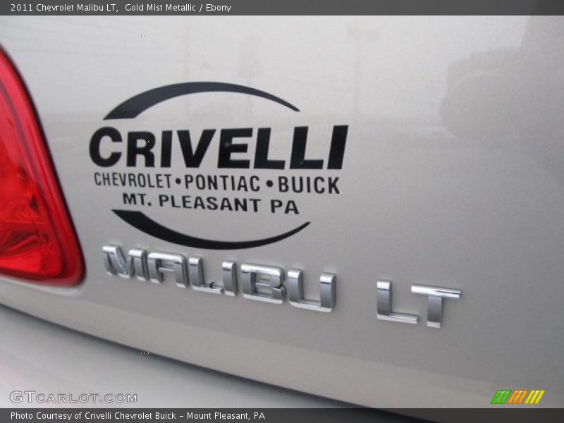 Gold Mist Metallic / Ebony 2011 Chevrolet Malibu LT