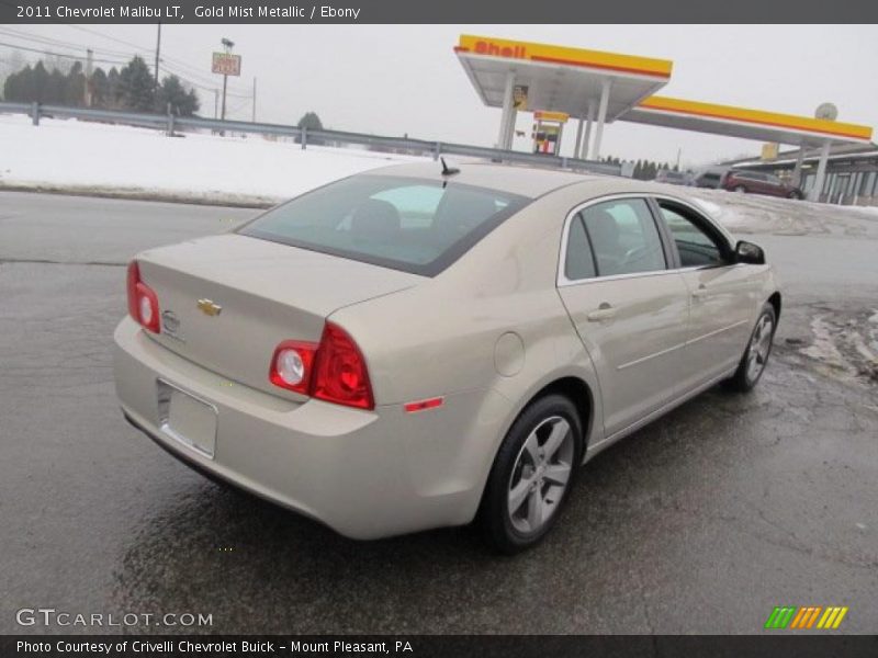 Gold Mist Metallic / Ebony 2011 Chevrolet Malibu LT