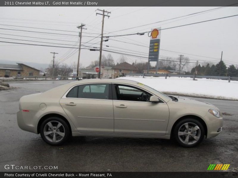 Gold Mist Metallic / Ebony 2011 Chevrolet Malibu LT