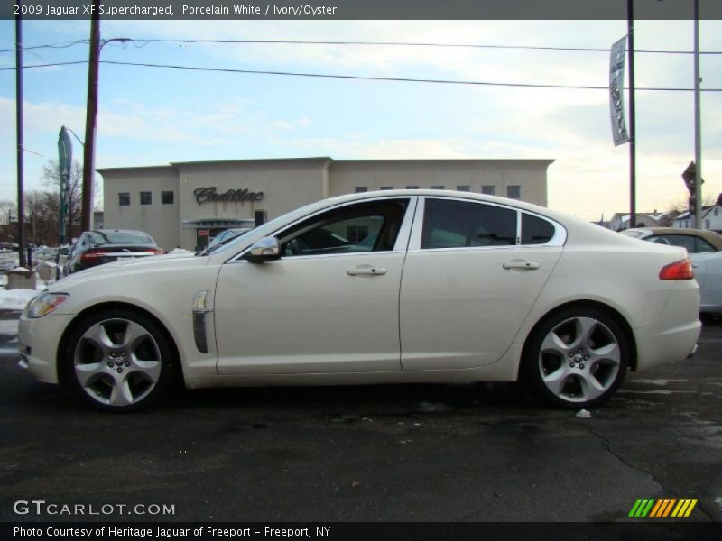 Porcelain White / Ivory/Oyster 2009 Jaguar XF Supercharged