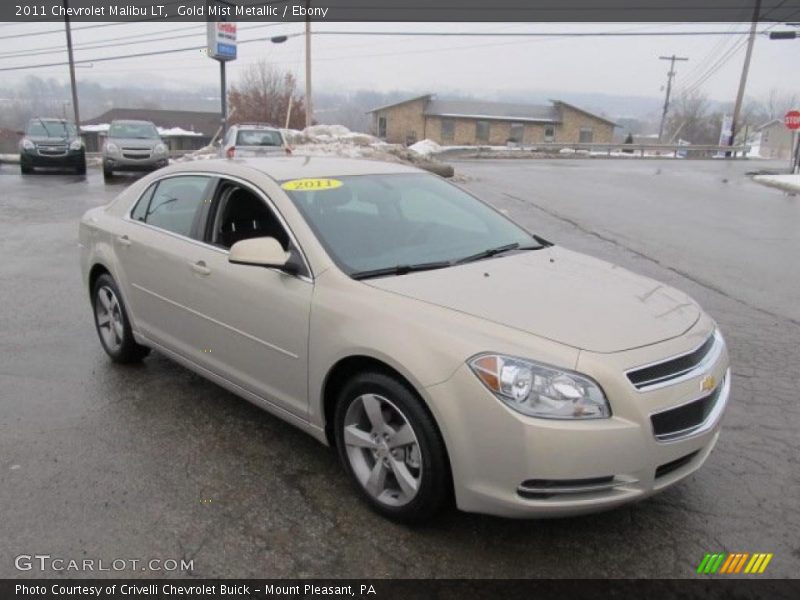 Gold Mist Metallic / Ebony 2011 Chevrolet Malibu LT