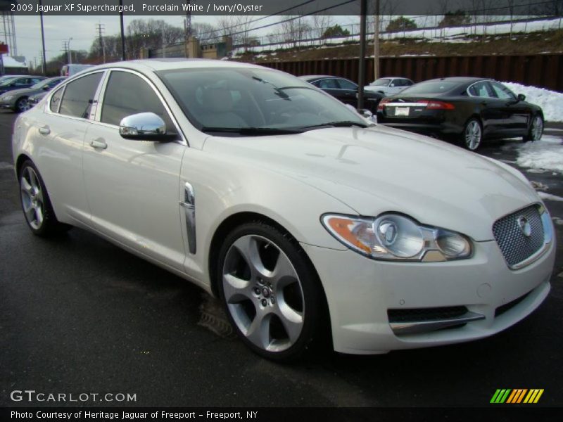 Porcelain White / Ivory/Oyster 2009 Jaguar XF Supercharged