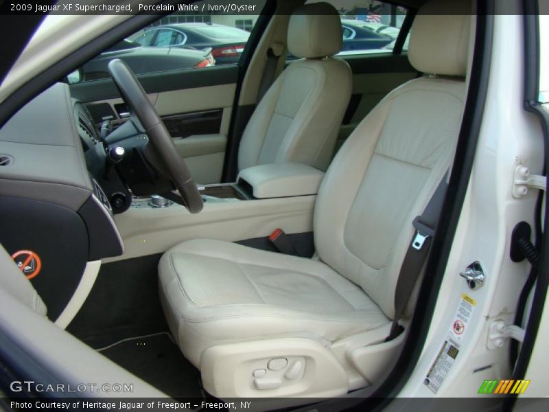 Porcelain White / Ivory/Oyster 2009 Jaguar XF Supercharged
