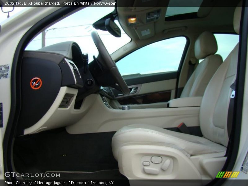 Porcelain White / Ivory/Oyster 2009 Jaguar XF Supercharged