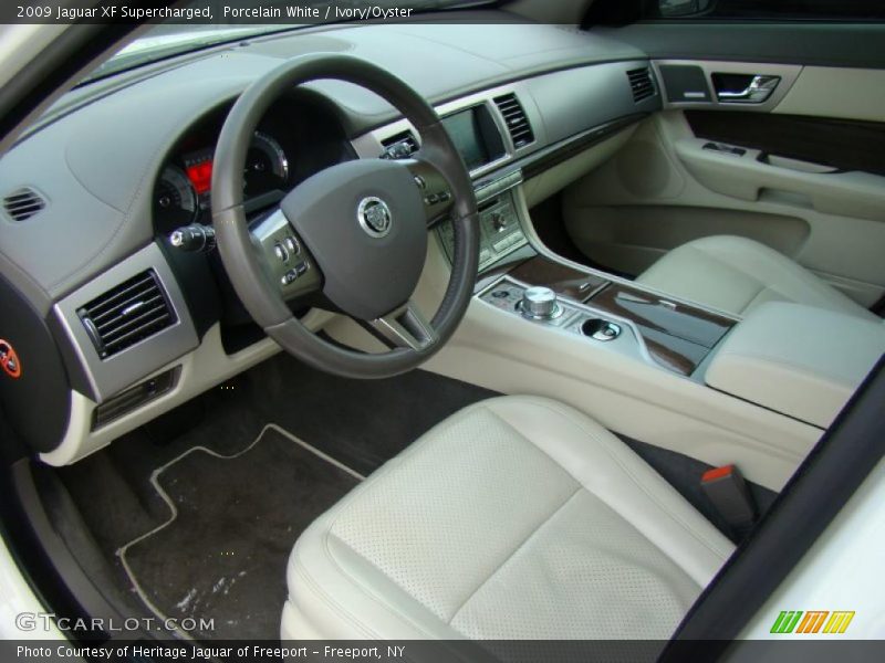Porcelain White / Ivory/Oyster 2009 Jaguar XF Supercharged