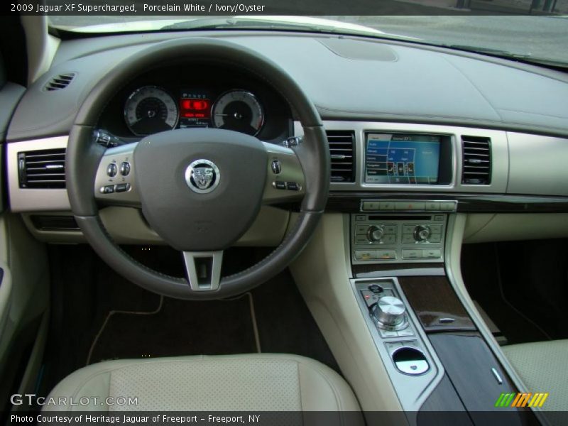 Porcelain White / Ivory/Oyster 2009 Jaguar XF Supercharged
