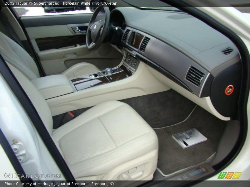 Porcelain White / Ivory/Oyster 2009 Jaguar XF Supercharged