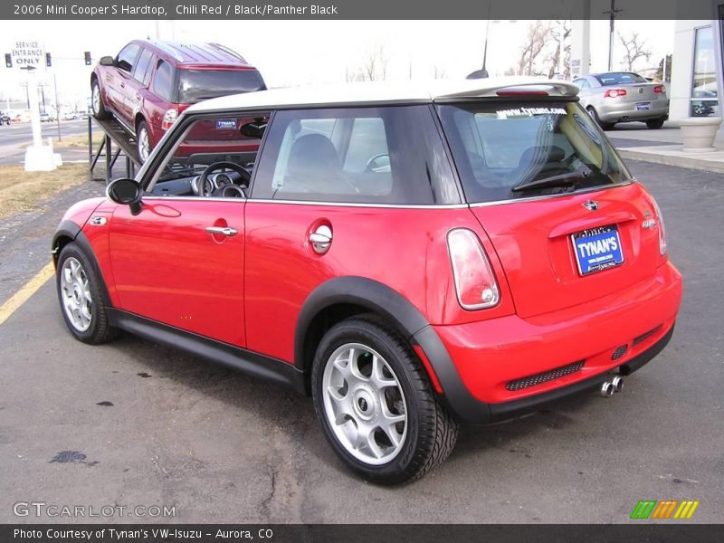 Chili Red / Black/Panther Black 2006 Mini Cooper S Hardtop