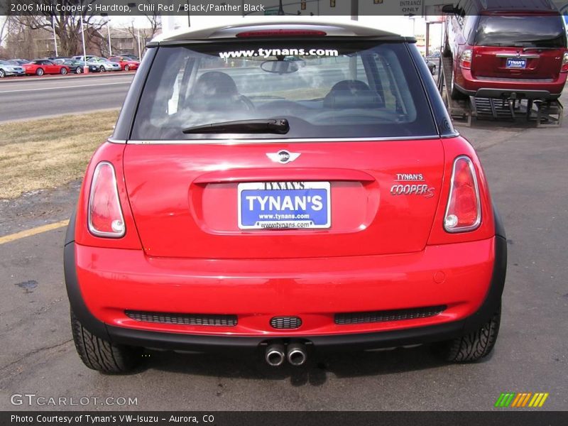 Chili Red / Black/Panther Black 2006 Mini Cooper S Hardtop