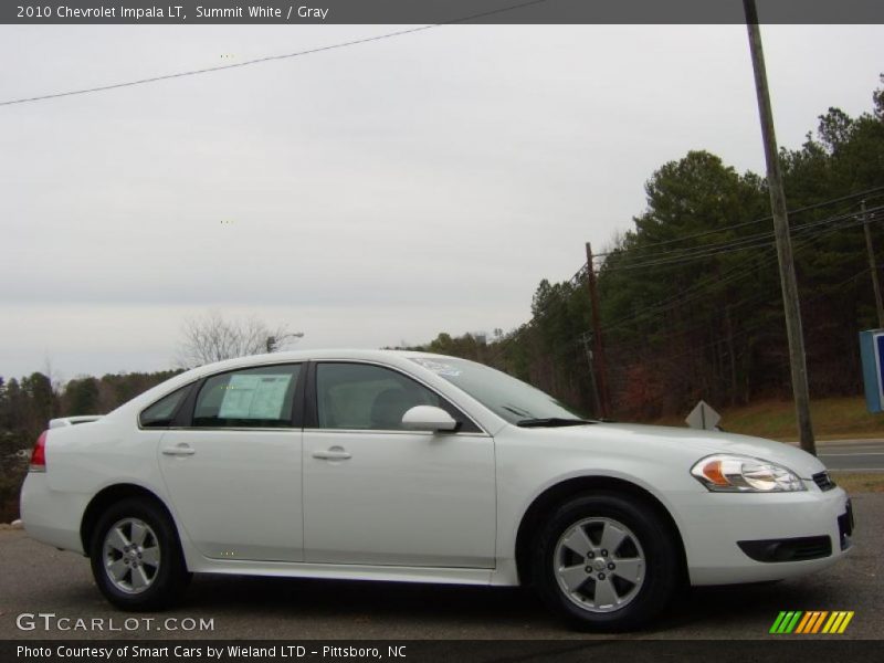 Summit White / Gray 2010 Chevrolet Impala LT