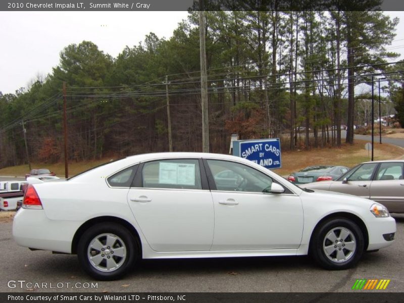 Summit White / Gray 2010 Chevrolet Impala LT