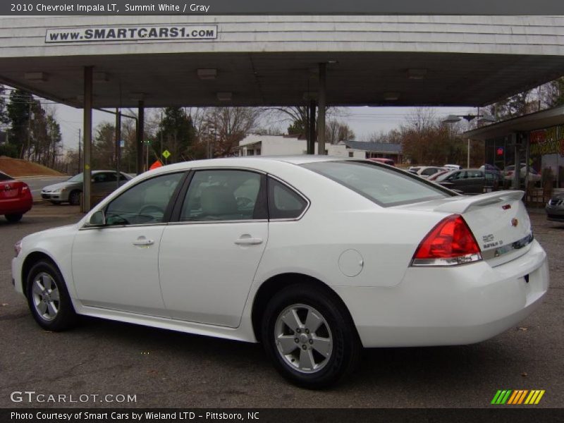 Summit White / Gray 2010 Chevrolet Impala LT