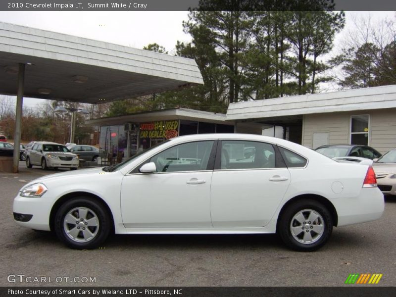 Summit White / Gray 2010 Chevrolet Impala LT