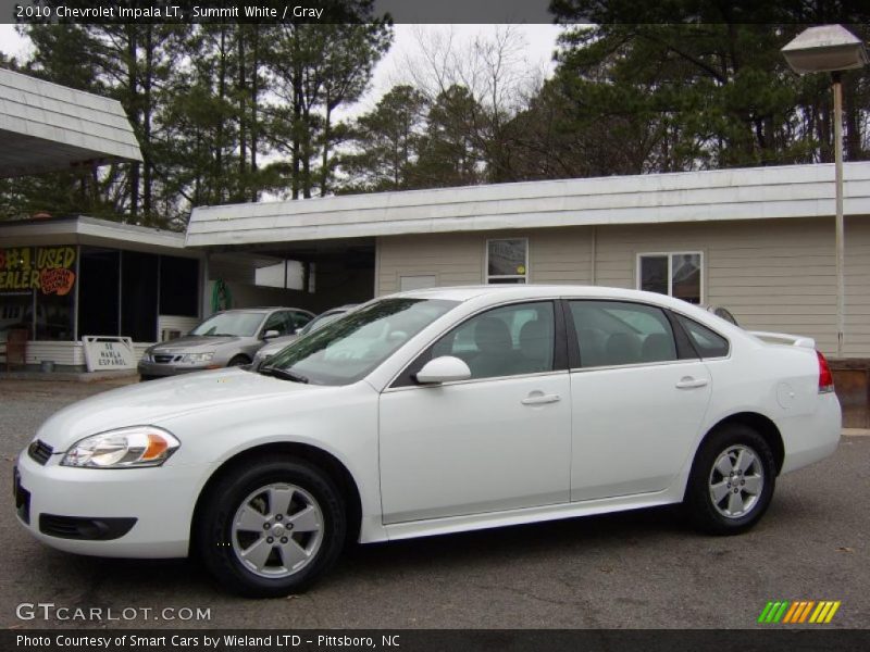 Summit White / Gray 2010 Chevrolet Impala LT
