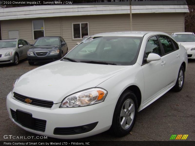 Summit White / Gray 2010 Chevrolet Impala LT