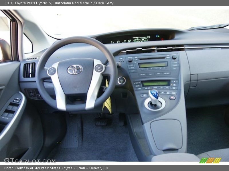 Barcelona Red Metallic / Dark Gray 2010 Toyota Prius Hybrid IV