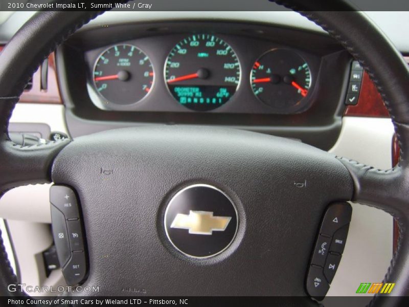 Summit White / Gray 2010 Chevrolet Impala LT