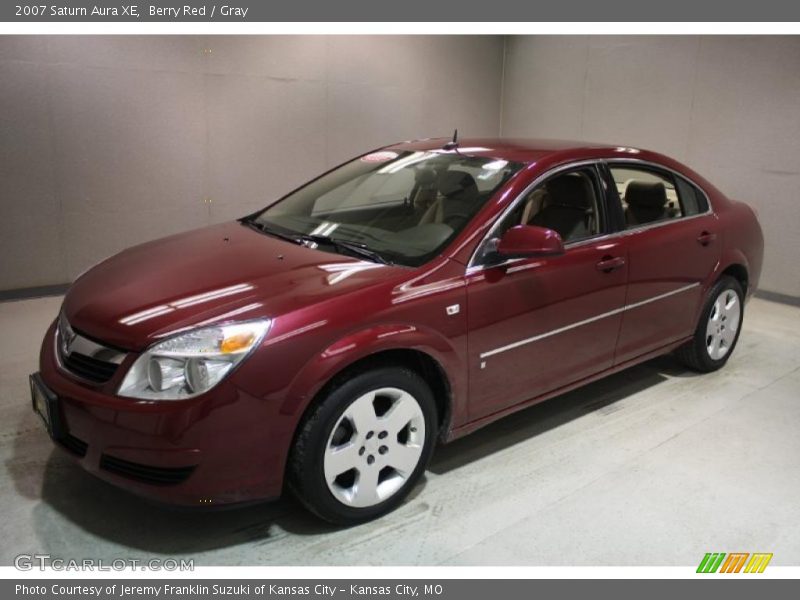 Berry Red / Gray 2007 Saturn Aura XE