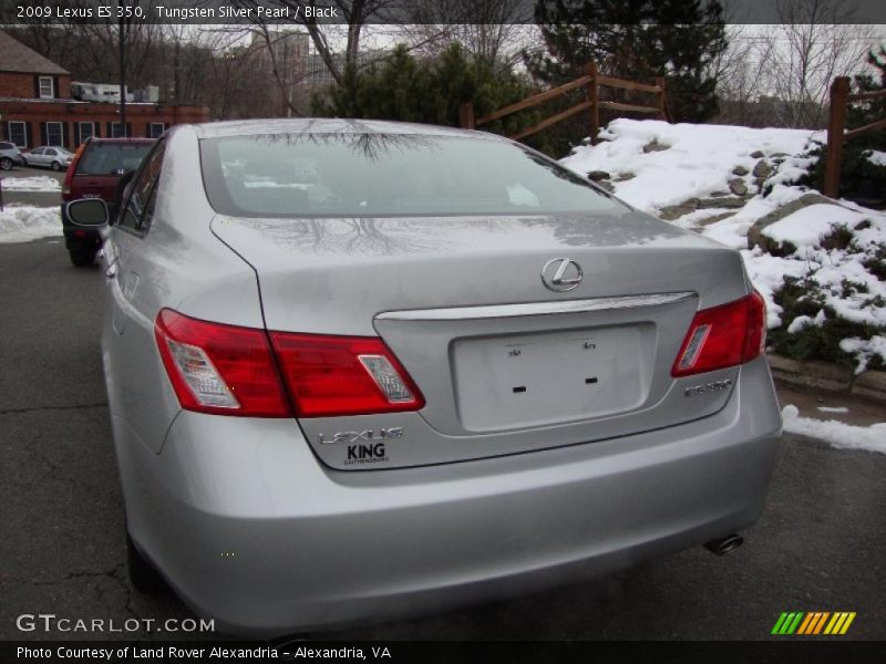 Tungsten Silver Pearl / Black 2009 Lexus ES 350