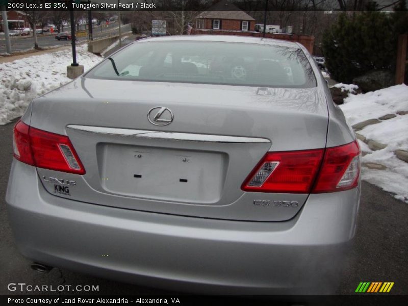 Tungsten Silver Pearl / Black 2009 Lexus ES 350