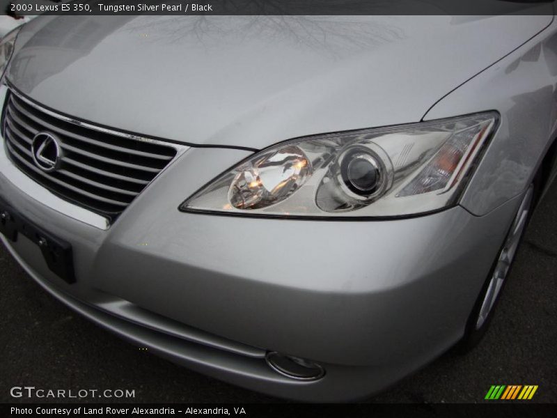 Tungsten Silver Pearl / Black 2009 Lexus ES 350