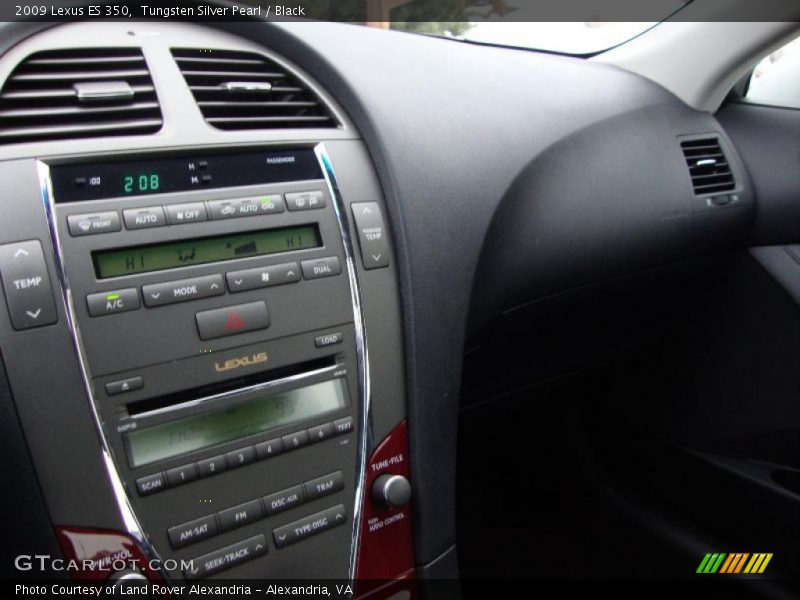 Tungsten Silver Pearl / Black 2009 Lexus ES 350