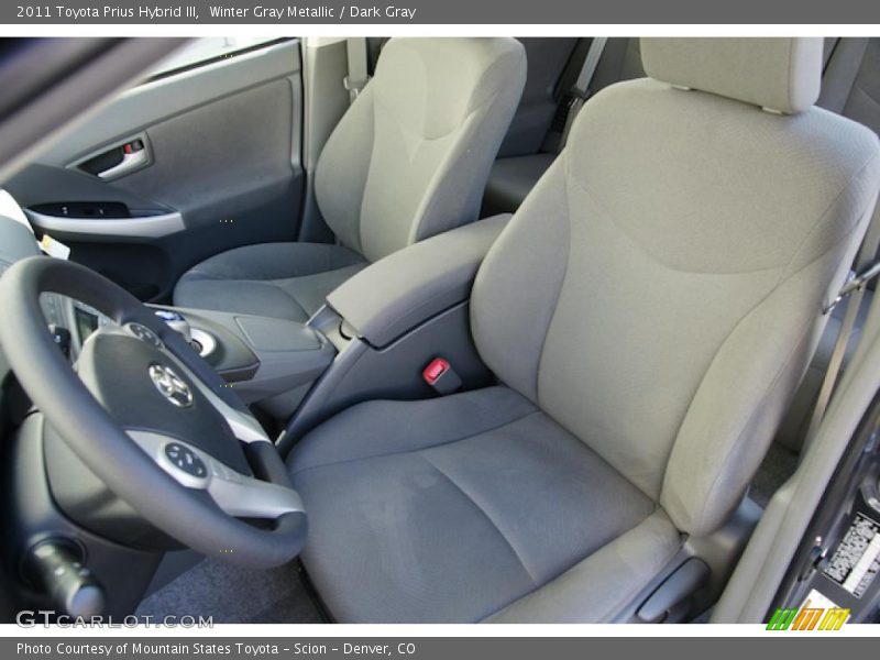  2011 Prius Hybrid III Dark Gray Interior
