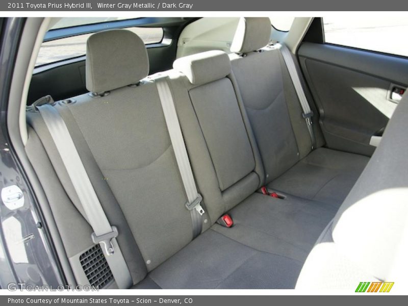  2011 Prius Hybrid III Dark Gray Interior