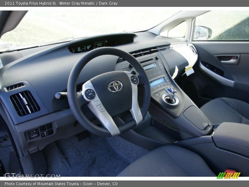 Dashboard of 2011 Prius Hybrid III