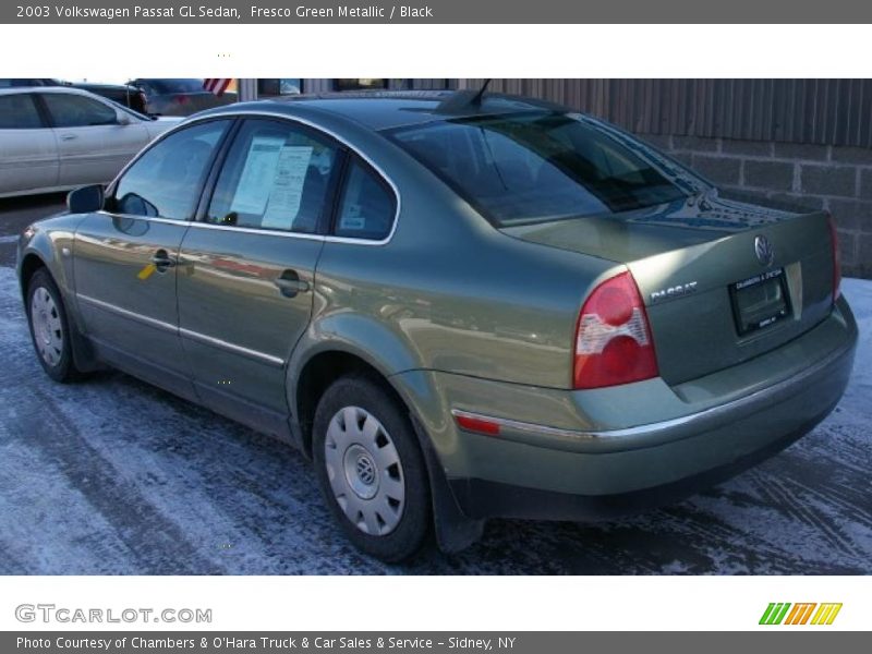 Fresco Green Metallic / Black 2003 Volkswagen Passat GL Sedan