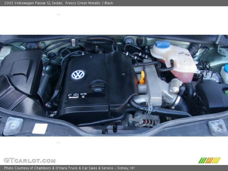 Fresco Green Metallic / Black 2003 Volkswagen Passat GL Sedan