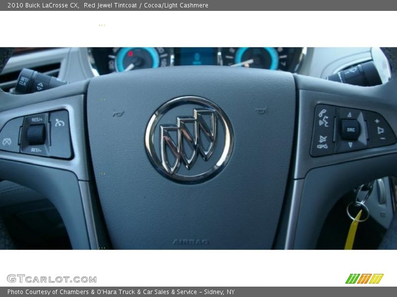 Red Jewel Tintcoat / Cocoa/Light Cashmere 2010 Buick LaCrosse CX